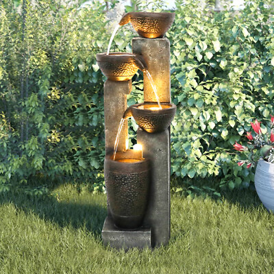 #ad Breathtaking Outdoor Fountain Eco friendly Resin Enhance Garden#x27;s Visual Appeal $218.99