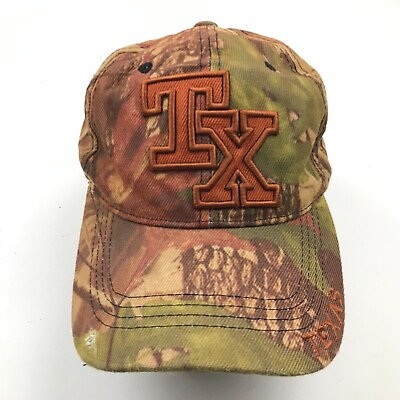 #ad Texas Hat Cap Strapback Green Brown Adjustable Camouflage Adult Hunter Mens TX $18.77