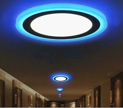 #ad 3 Mode Ultra thin Dual Color LED Recessed Ceiling Panel Down Light Lamp 85V 265V $88.99