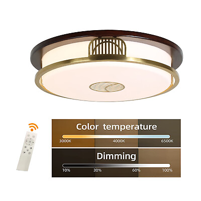 #ad Modern Chandelier Dimmable LED Flush Mount Ceiling Light Fixture Remote Control $50.35