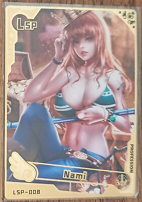 #ad Nami Art Metal Card Sexy Goddess Waifu Girl Doujin Anime $15.99