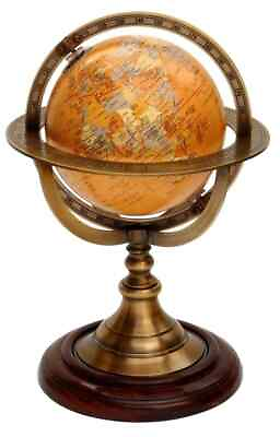 #ad Brass Armillary Tabletop Marine Sphere Globe Decor Marine Armillary Desk Globe $73.47
