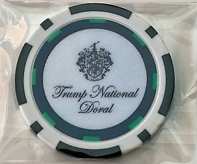 #ad Trump National Doral Clay Poker Chip Golf Ball Marker $8.95