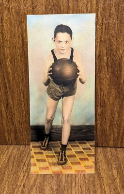 #ad 1890#x27;s Vintage Basketball Boy Photograph OLD $9.99