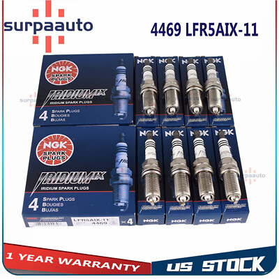 #ad 8Pcs NGK 4469 LFR5AIX 11 Iridium Spark Plugs For Hyundai Nissan Infiniti Yamaha $25.99