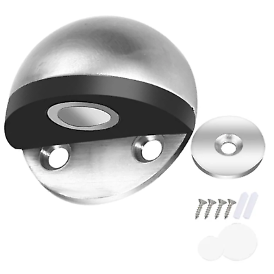 #ad New Stainless Steel Magnetic Suction Rubber Semi circle Anti collision Door Stop AU $9.01