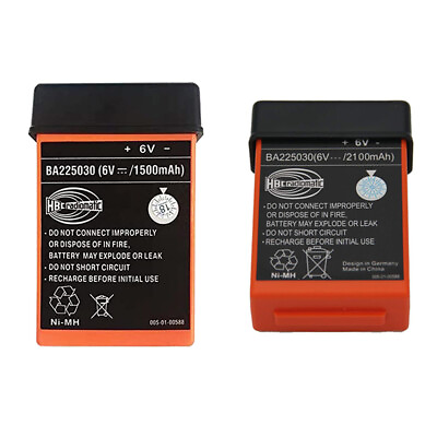 #ad 1500 2100mAh BA225030 6V Battery For HBC Pump Truck Remote Control Battery US $34.00
