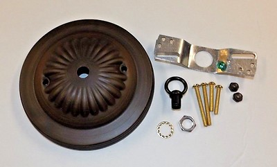 #ad 5quot; ANTIQUE BRONZE FINISH CEILING CANOPY KIT FOR LIGHT FIXTURES NEW 10801AJB $15.89