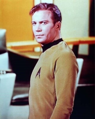#ad William Shatner as Captain Kirk on the Enterprise bridge Star Trek 8x10 photo $10.99