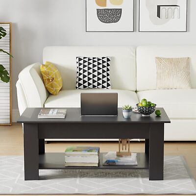 #ad Coffee Table Lift Top Coffee Table With Hidden Compartment Shelf For Living Room $73.56