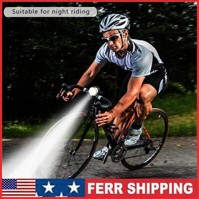 #ad Torch LED Bicycle Front Light Flashlight Practical Night Riding Lighting Lamp $6.49