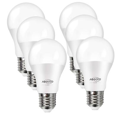 #ad A19 5.5Watt 4200K 6 Pcs 40 Watt Equivalent LED Light Bulb 500LM E26 Base... $25.12