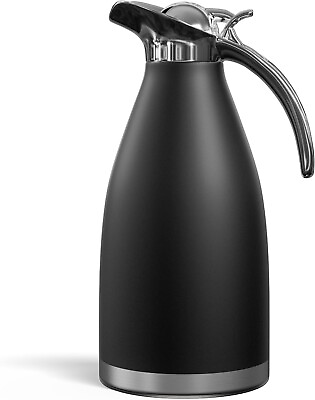 #ad Stainless Steel Vacuum Insulated Thermal Coffee Carafe Water PitcherLeak proof $19.99