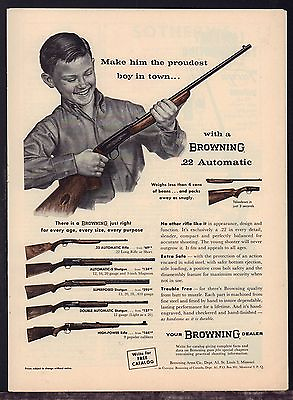 #ad #ad 1961 BROWNING .22 Automatic Superposed Auto 5 Double Shotgun High Pwr Rifle AD $11.68