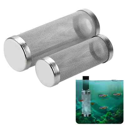 #ad Shrimp Net Cylinder Filter Inflow Inlet Protect Aquarium Accessory $3.00
