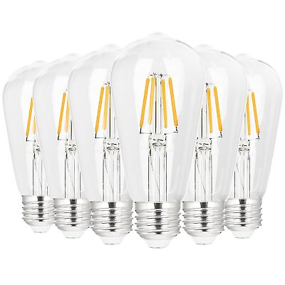 #ad We Charger Edison Light Bulb 60 Watt Equivalent Vintage E26 LED Bulbs Warm $31.19