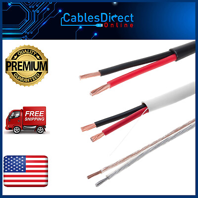 #ad Bulk Speaker Cable In Wall Cl2 Outdoor 12AWG 14AWG 16AWG 250ft 500ft Lot $79.45