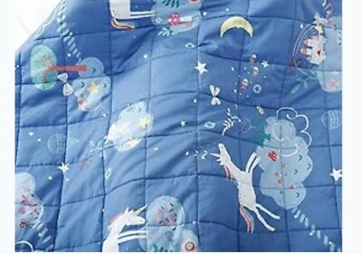 #ad Joyching Weighted Blanket for Kids Pets Adult 20 x 30 inches 5lbs 600TC Blue $27.02