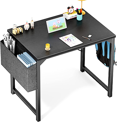 #ad Small Computer Desk Home Office Work Study Writing Student Kids Bedroom Black $36.99