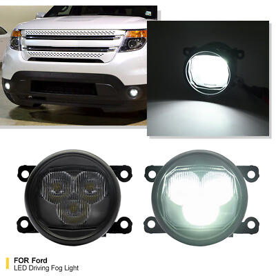 #ad White Three Eye LED Pod Driving Lights Fog Lamp for 2011 2015 Ford Explorer $129.99