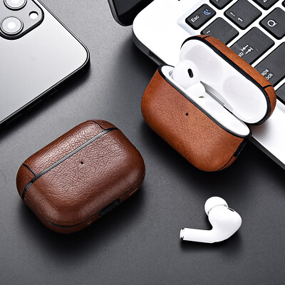 #ad Leather Hard Plastic Cover for AirPods Pro 2 Case for AirPods Pro2 Pro 2nd GEN F $7.35