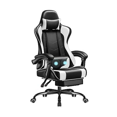 #ad Homall Gaming Chair Video Game Chair with Footrest and Massage Lumbar Suppor... $114.43