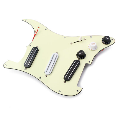 #ad 3Ply SSS Loaded Prewired Dual Rail Pickguard Pickup for ST Strat stratocaster US $47.50