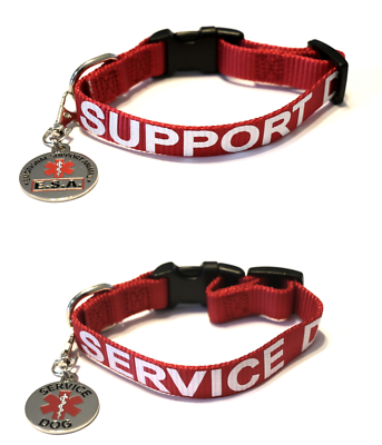#ad Service Dog Emotional Support Animal Dog Collar Tag Harness ALL ACCESS CANINE™ $14.95