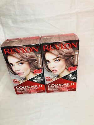 #ad 2pk Revlon ColorSilk Beautiful Color Permanent Hair Color 72B Mushroom Blonde $21.84