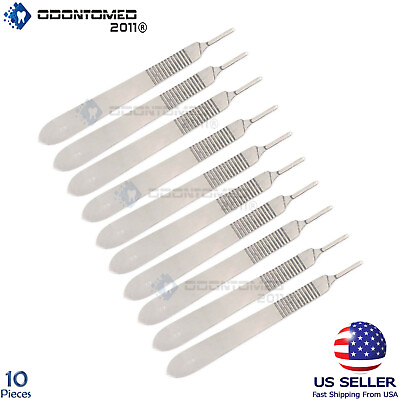 #ad 10 Pcs Scalpel Handle # 3 Medical Surgical Brand New Stainless Steel $9.99