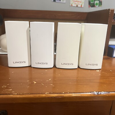 #ad Linksys VLP0203 White Tri Band Intelligent WiFi System 4 Pieces $85.00