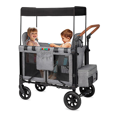 #ad JOYMOR Folding Stroller Wagon for 2 Kids Face to Face High Seat with Canopy $299.99