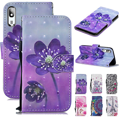 #ad Flower Pattern Leather Wallet Case Cover For Samsung Galaxy A20e A10 A30 A50 A70 $9.69