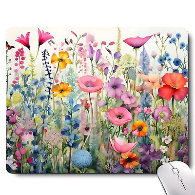 #ad Gorgeous Flowers Plants Mouse PadPink Floral Rose Mouse Pads for DeskSoft C... $19.18