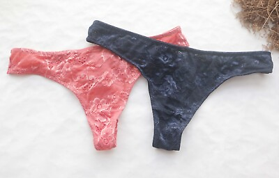 #ad 2PCS Women Thongs Floral Meshamp;Smooth Underwear Hipster G string Panties S M L $4.59