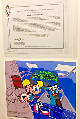 #ad Hanna Barbera Cel Dexter#x27;s Laboratory Rare Number 1 Signed Genndy Tartakovsky $2236.50