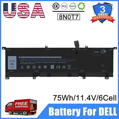 #ad 8N0T7 Battery For Dell XPS 15 9575 Precision 5530 Series 2 in 1 TMFYT 75Wh 11.4V $27.89
