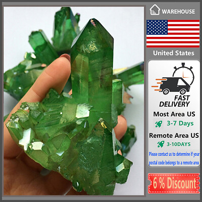 #ad 1PC Natural Crystal Cluster Quartz Stone Healing Mineral Reiki Gem Stone Crystal $7.67
