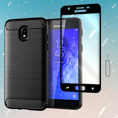 #ad Fit Samsung Galaxy J3 2018 Orbit Star Achieve Full Screen Protector amp; Case Cover $12.88