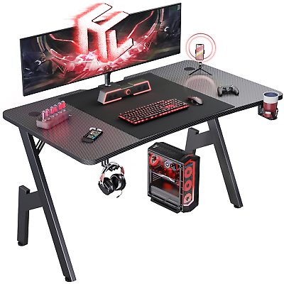 #ad #ad HLDIRECT 47 55Inch Gaming Desk Gamer Gaming Table Computer Desk PC Workstation $69.95