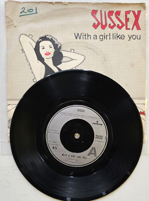 #ad Sussex With A Girl Like You 1980 single 7quot; vinyl record in picture sleeve N Wave GBP 9.79