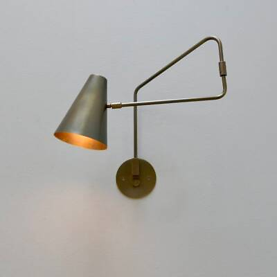 #ad Antique Brass Swing wall sconce Modern Mid Century Lamp Decorative Lamp Light $255.50