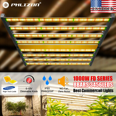 #ad Spider 1000W LED Grow Light Bar Dimmable Full Spectrum Indoor Lamp CO2 All Stage $459.88