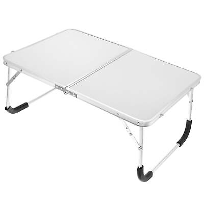 #ad Foldable Laptop Table Portable Lap Desk Picnic Bed Tray Tables Silver Tone $30.19
