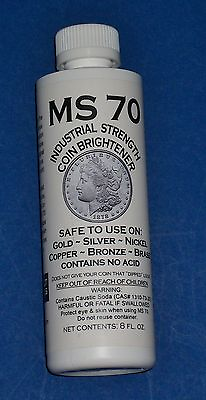 #ad MS70 Coin Cleaner Brightener and Cleaner for Gold Silver Copper Nickel $13.75