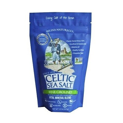 #ad Celtic Sea Salt Fine ground 8oz 1 2 lb Resealable Bag $12.41