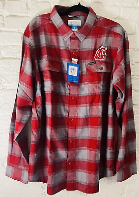 #ad Washington State Cougars Columbia Flannel shirt $29.00