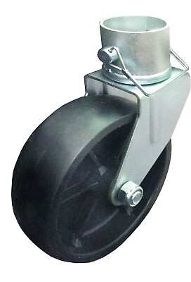#ad New 6quot; Trailer Swirl Jack Caster Wheel With Lock Pin 26024 $21.67
