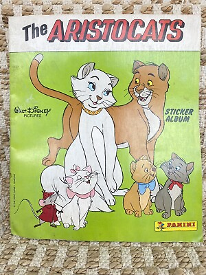 #ad The Aristocats Vintage Panini Sticker Album Book MISSING ONE STKR 1980 Disney $10.00