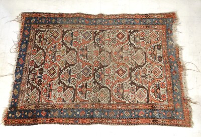#ad Carpet Antique Wool Knotted Anatolian Persian Antique Carpet Xixè Century $376.75